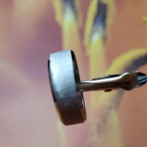 Silver Tone Round Cufflinks